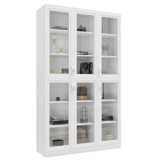 Книжный шкаф Библиограф - 3 №2 Белый