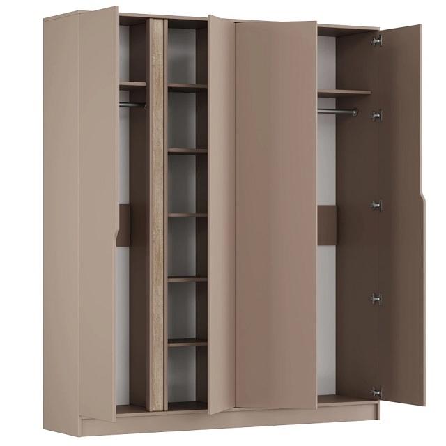 Шкаф распашной Бонди - 4 Капучино