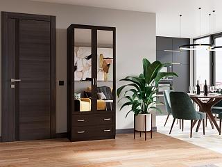 Шкаф распашной Стелла - 10 Венге