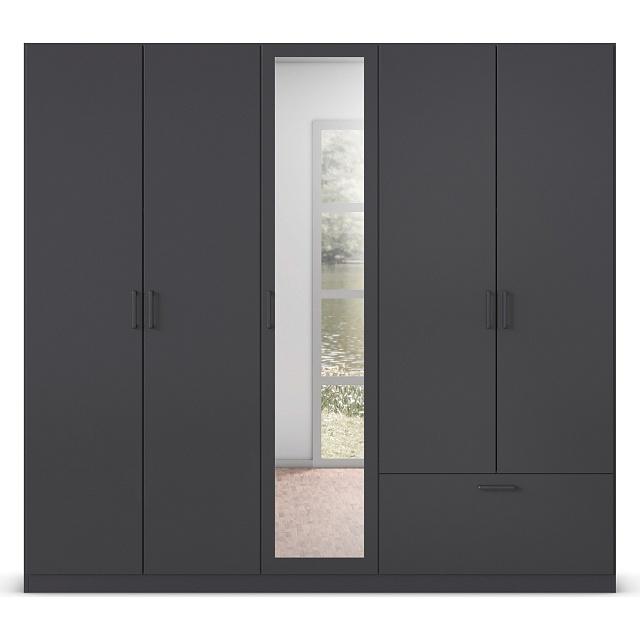 Шкаф распашной Бари - 4 Черный