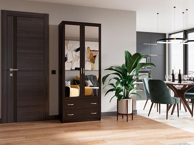 Шкаф распашной Стелла - 10 Венге