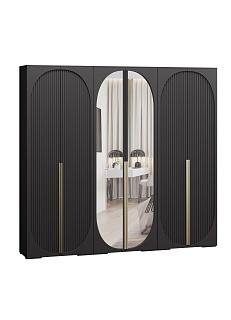 Шкаф распашной Брей - 3.1 Черный