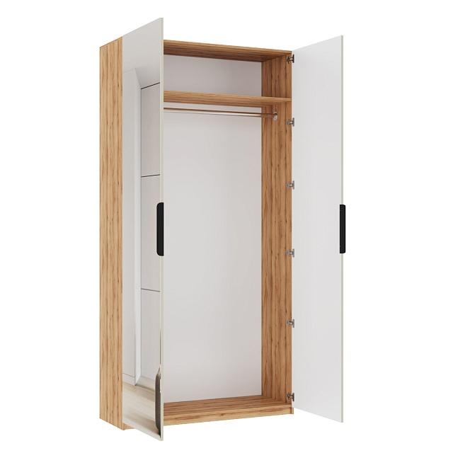 Шкаф распашной Астрис - 3 с зеркалом Сантьяго