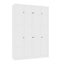 Шкаф распашной Скаген - 4 с антресолью Белый