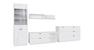 Стенка Бостон - 5 Белый