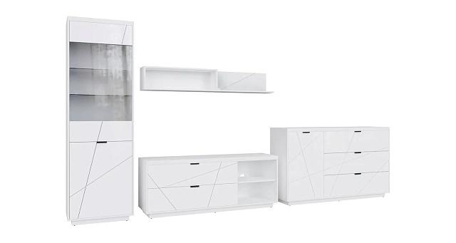 Стенка Бостон - 5 Белый