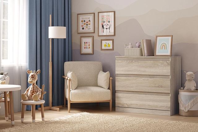 Комод Мальм - 17 Дуб Сонома