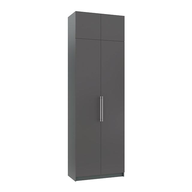 Шкаф распашной Калифорния - 2 с антресолью Графит