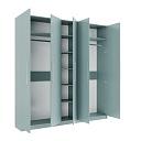 Шкаф распашной Калифорния - 5 Сумеречный Голубой