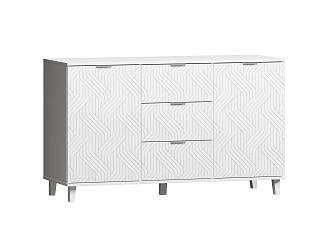 Комод Марвин 4 фрезеровка 3 Белый