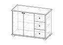 Комод Луиза - 4 МДФ Белый
