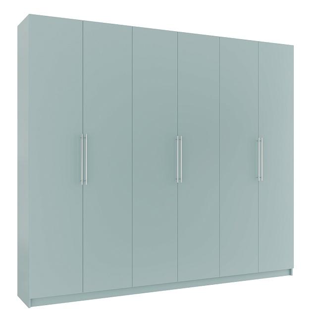 Шкаф распашной Калифорния - 6 Сумеречный Голубой