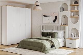 Спальня Салерно - 1 Белый