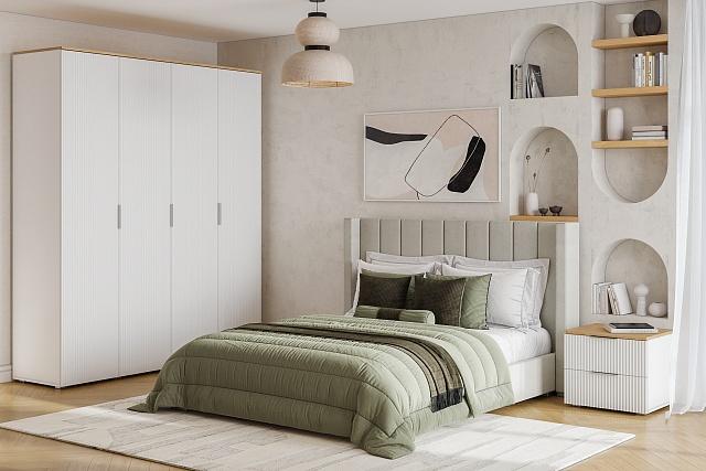 Спальня Салерно - 1 Белый