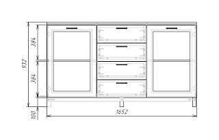 Комод Техас - 10 МДФ