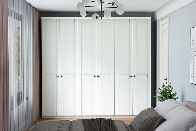 Шкаф распашной София РАХ - 7 МДФ Белый