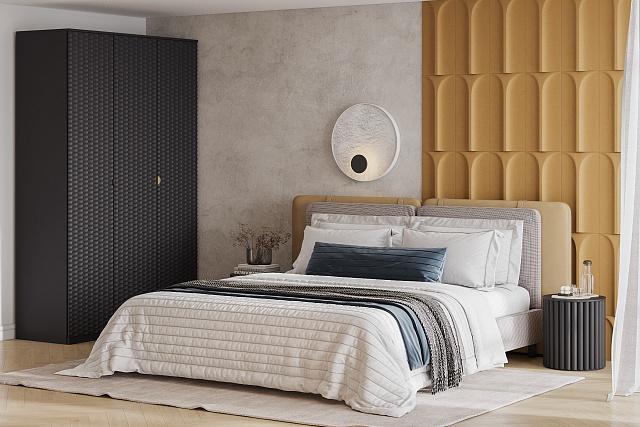 Шкаф распашной Тоди - 3 Черный