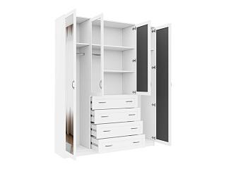 Шкаф распашной Стелла - 1 Белый