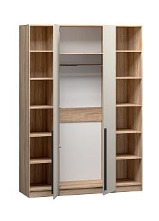 Шкаф распашной Хейсон - 24 Блэквуд Ячменный / Кашемир