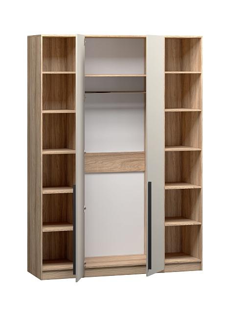 Шкаф распашной Хейсон - 24 Блэквуд Ячменный / Кашемир