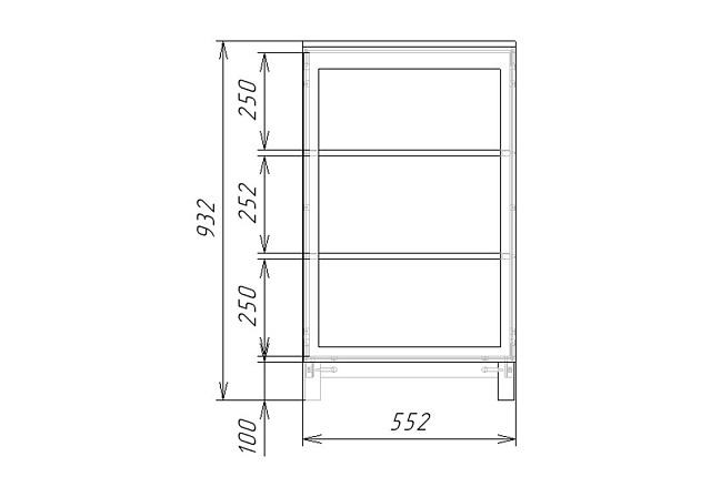 Стеллаж Техас - 2 МДФ