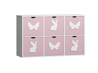 Стеллаж Kids - 13 Розовый Лайт