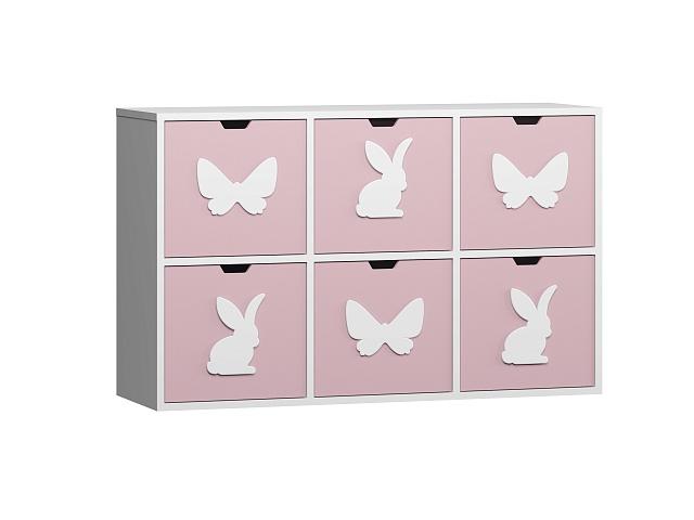 Стеллаж Kids - 13 Розовый Лайт