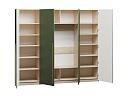 Шкаф распашной Микос - 4 МДФ Шарли Green