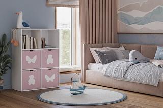 Стеллаж Kids - 10 Розовый Лайт