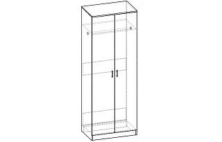 Шкаф распашной Горизонт - 2 ШР.020.800-01