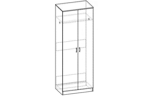 Шкаф распашной Горизонт - 2 ШР.020.800-01