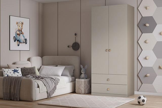 Шкаф распашной Скарабей - 2.2 МДФ Кашемир