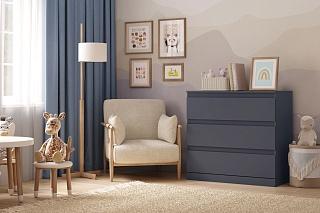 Комод Мальм - 17 Графит