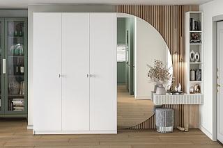 Шкаф распашной Пенсильвания - 3 Белый