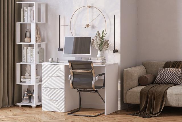 Письменный стол Салерно NEW 2 Белый