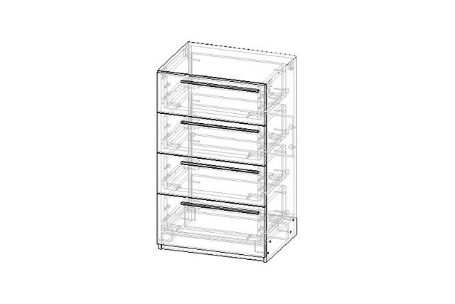 Комод Лорена Пакс - 2 Черный