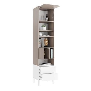 Стеллаж Скарлет - 6 Белый / Кашемир