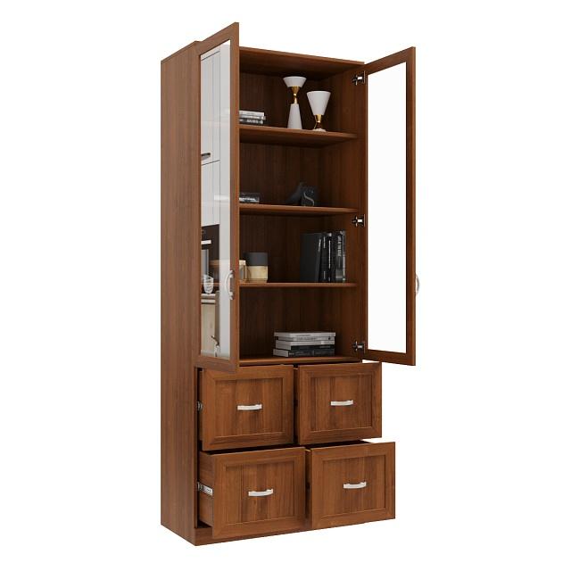 Книжный шкаф Библиограф - 2 №4 Орех Экко