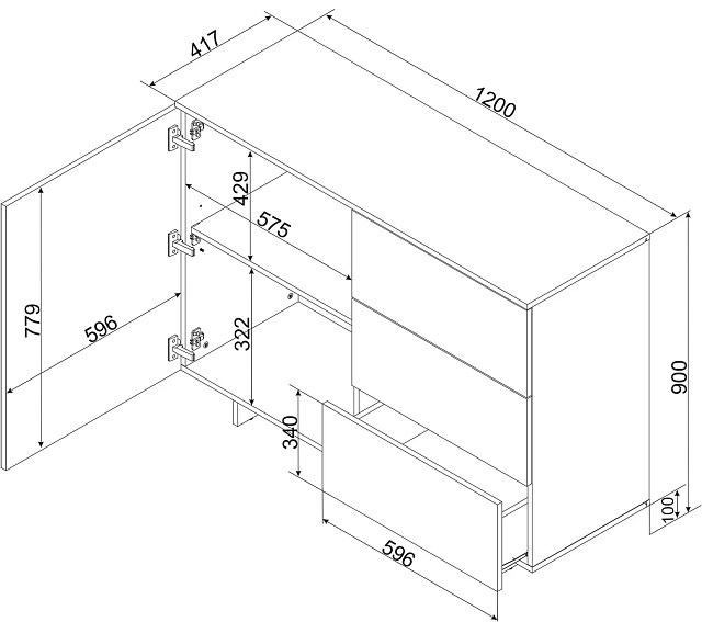 Комод Алма - 3