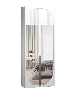 Шкаф распашной Брей - 1.2 с антресолью Белый