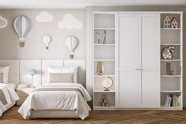 Шкаф распашной София РАХ - 34 МДФ Белый