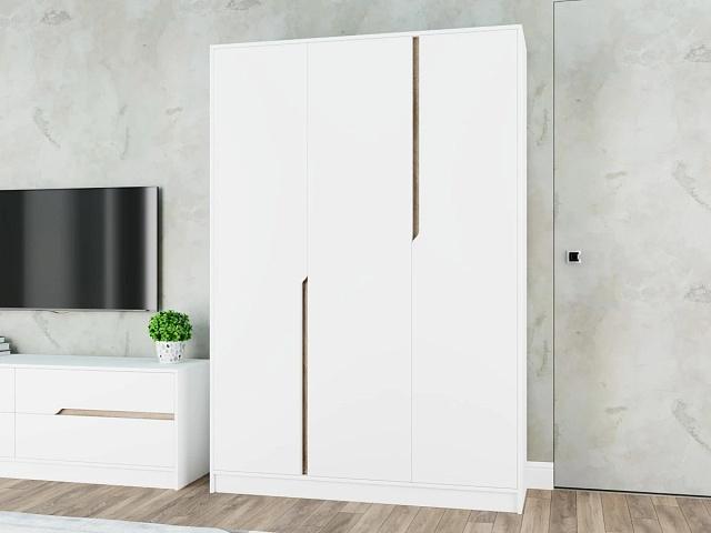 Шкаф распашной Бонди - 3 Белый