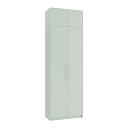 Шкаф распашной Калифорния - 2 с антресолью Пастельный Зеленый