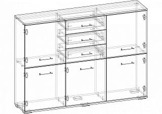 Комод Престиж - 10 МДФ