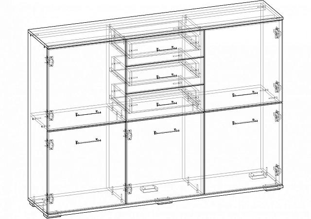 Комод Престиж - 10 МДФ