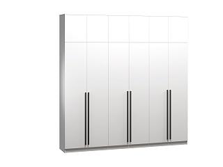 Шкаф распашной Лорена Пакс - 6 с антресолью Белый