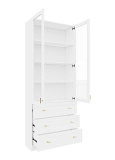 Стеллаж Билли Хелена - 39 Белый / Золото