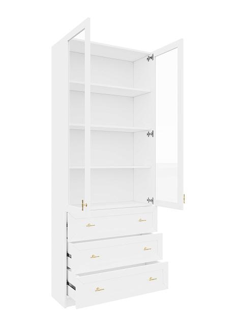 Стеллаж Билли Хелена - 39 Белый / Золото