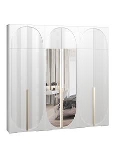 Шкаф распашной Брей - 3.1 с антресолью Белый