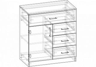 Комод Престиж - 5 МДФ